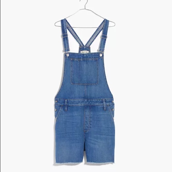 Madewell Adirondack Short Alls in Delmar Wash - Picture 1 of 7